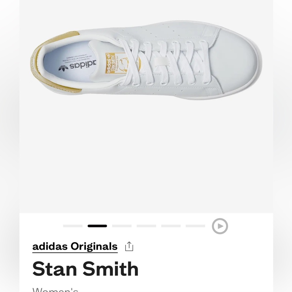 Adidas Stan smith white sneaker with gold touch